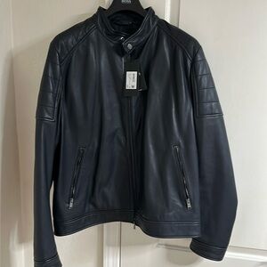 Hugo boss, leather jacket ￼